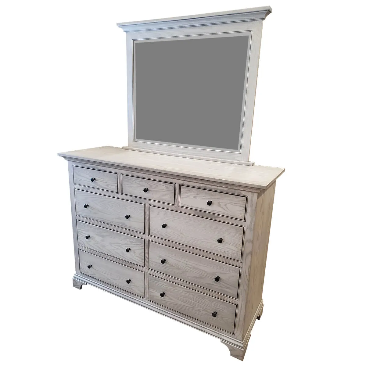 Lola 9 Drawer Hi Dresser With Mirror