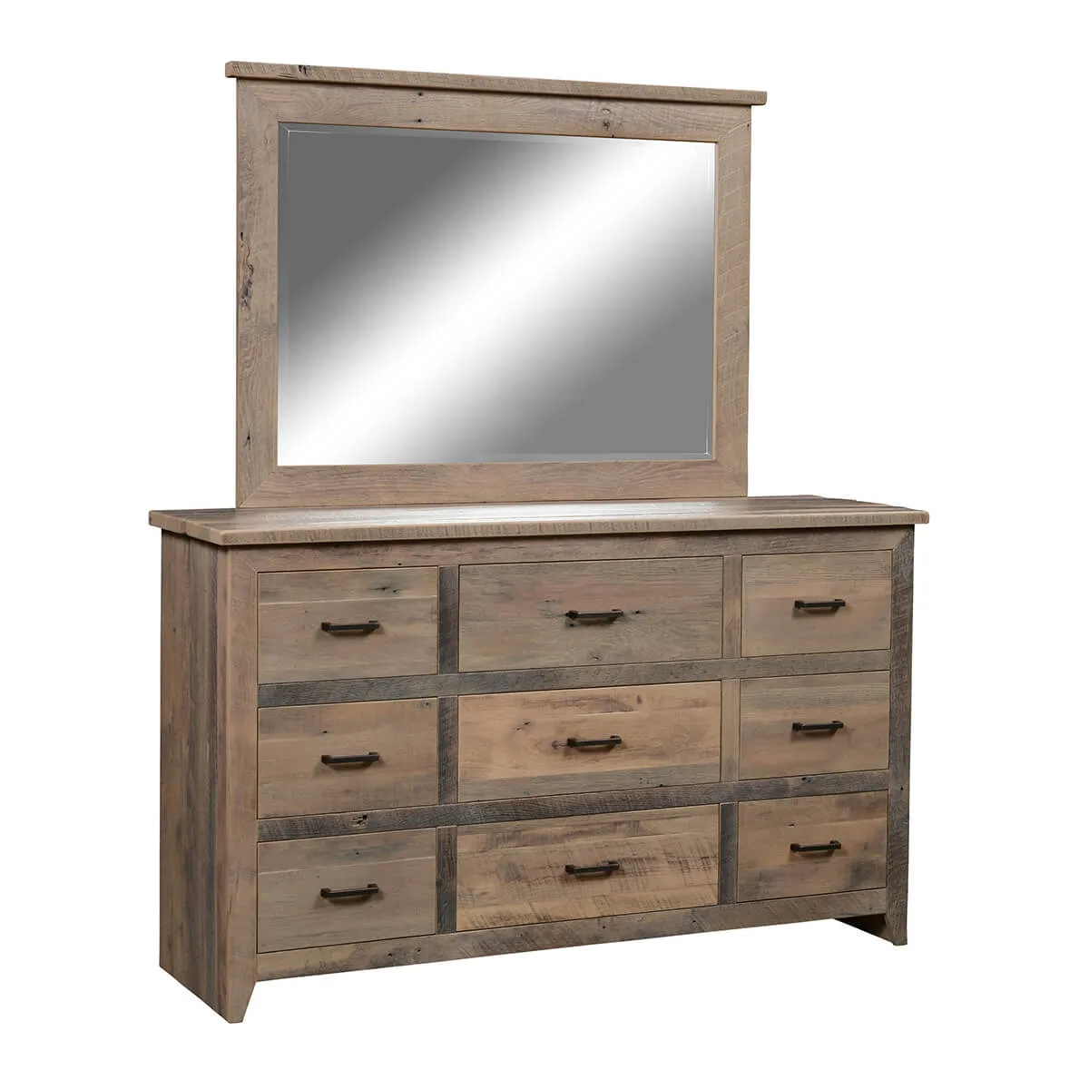 Midland 9-Drawer Dresser with Mirror