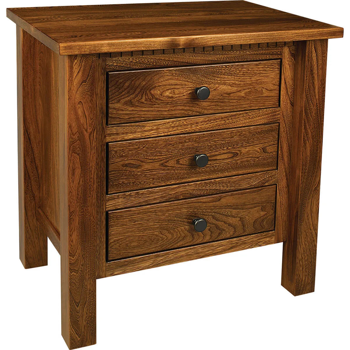 Lindholt Three Drawer Nightstand