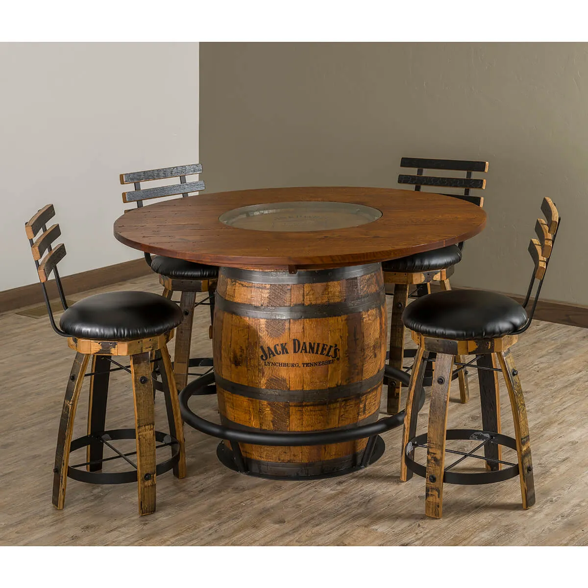 Whiskey Barrel Table Set