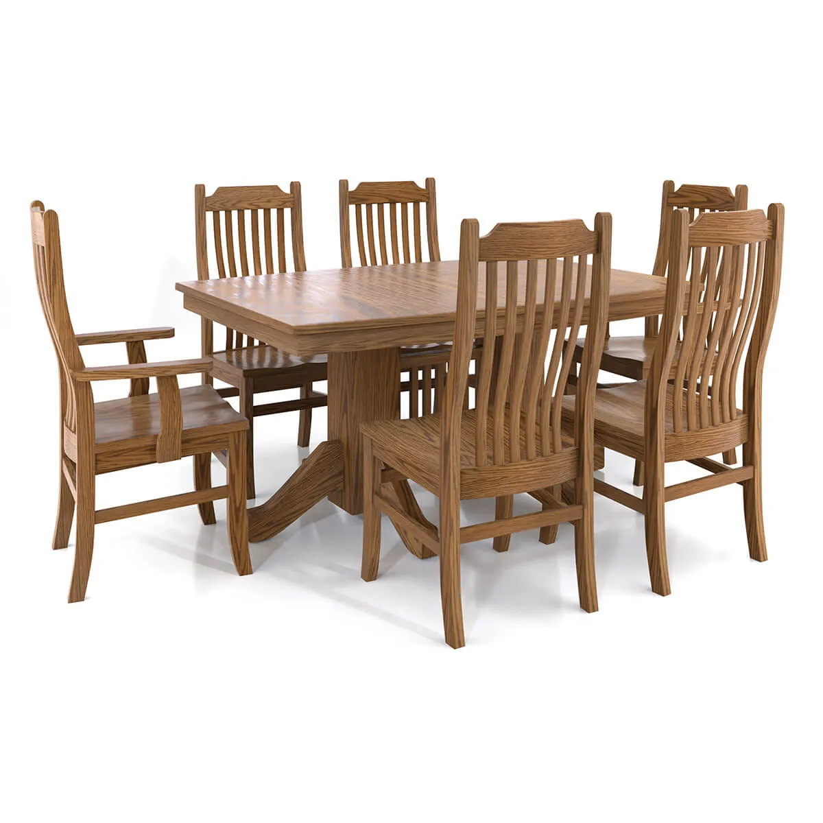 46C Mission 6-Slat Dining Collection