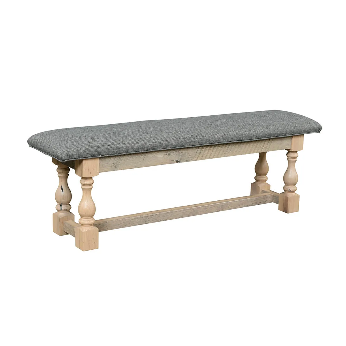 Midland Bench with Upholstered Seat