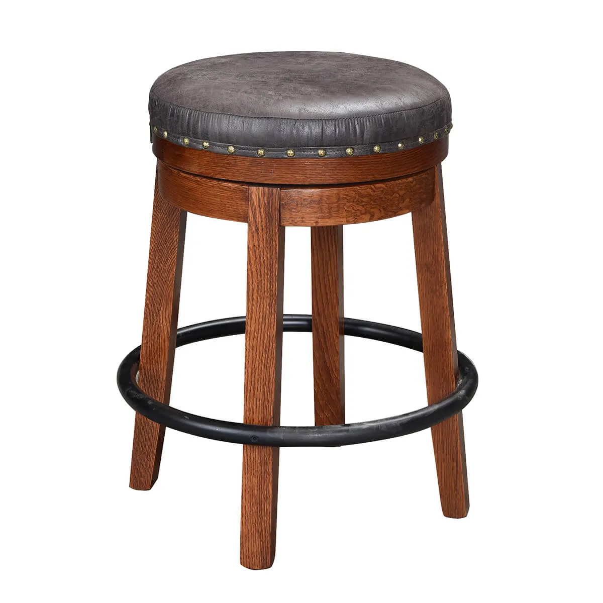 Kelso 24 Inch Swivel Barstool without Back