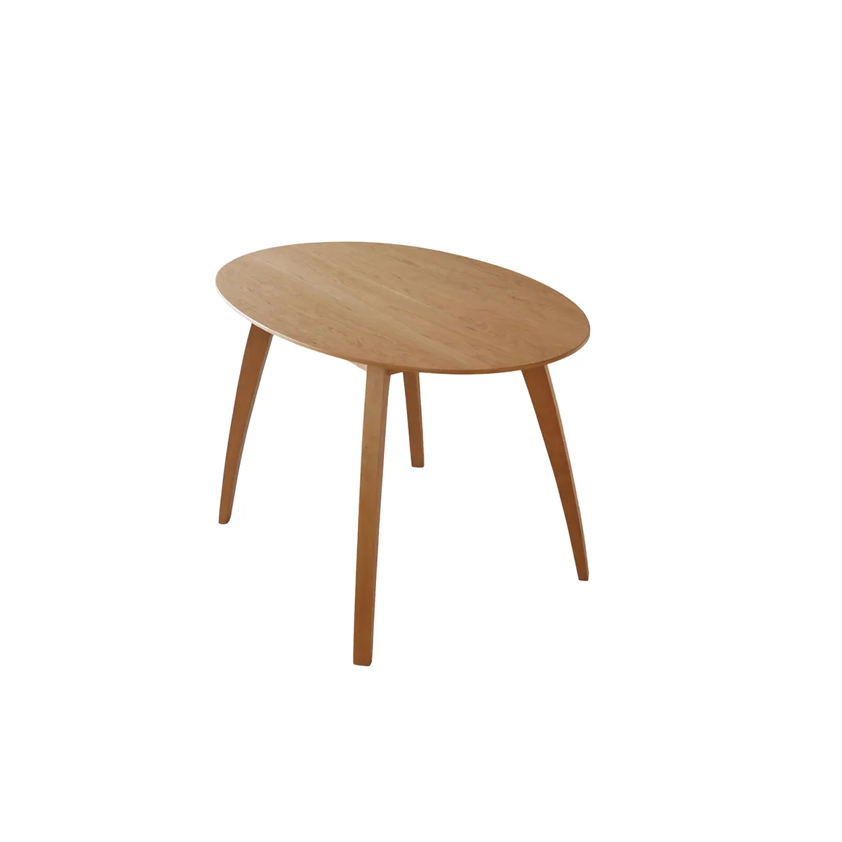 Ellipse Table with Curved Tapered Legs