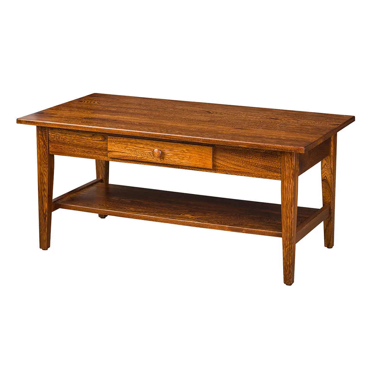 Shaker 22 x 42 Inch Open Coffee Table