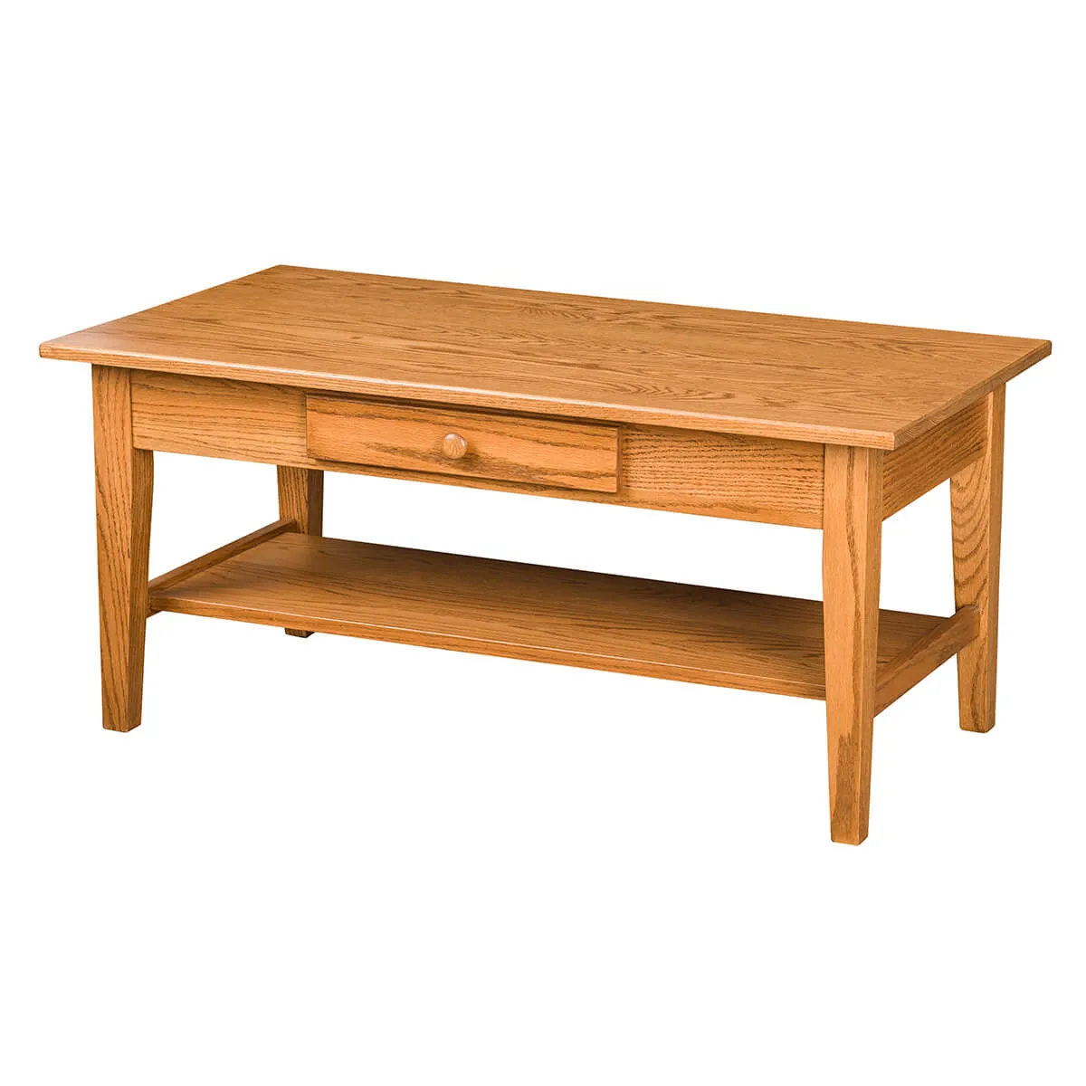 Shaker 22 x 42 Inch Open Coffee Table