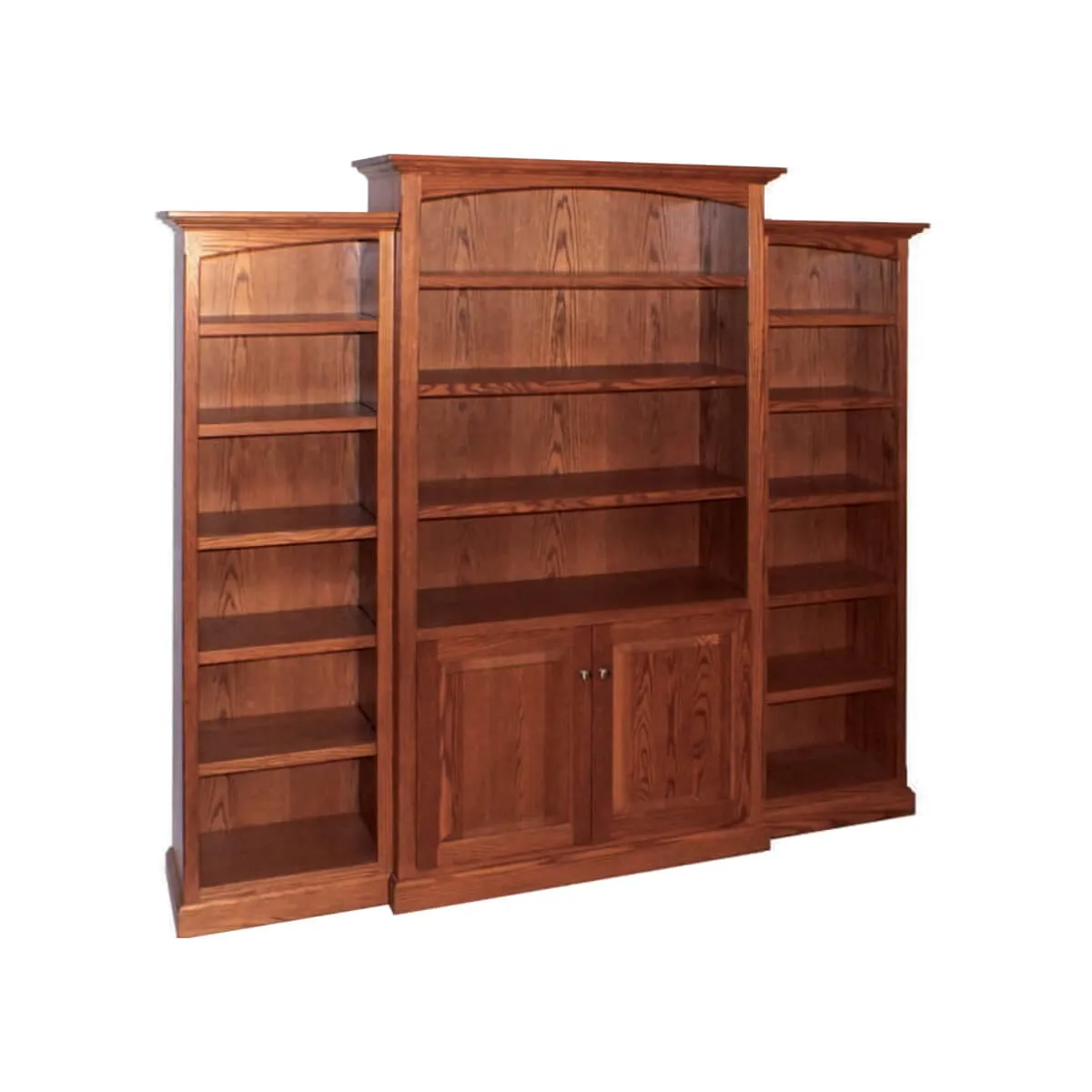 3-Unit Deluxe Traditional Bookcases