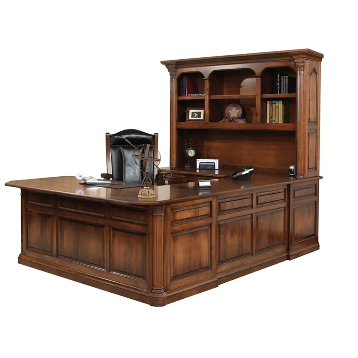 Jefferson Series U-Shape Desk &amp; Hutch