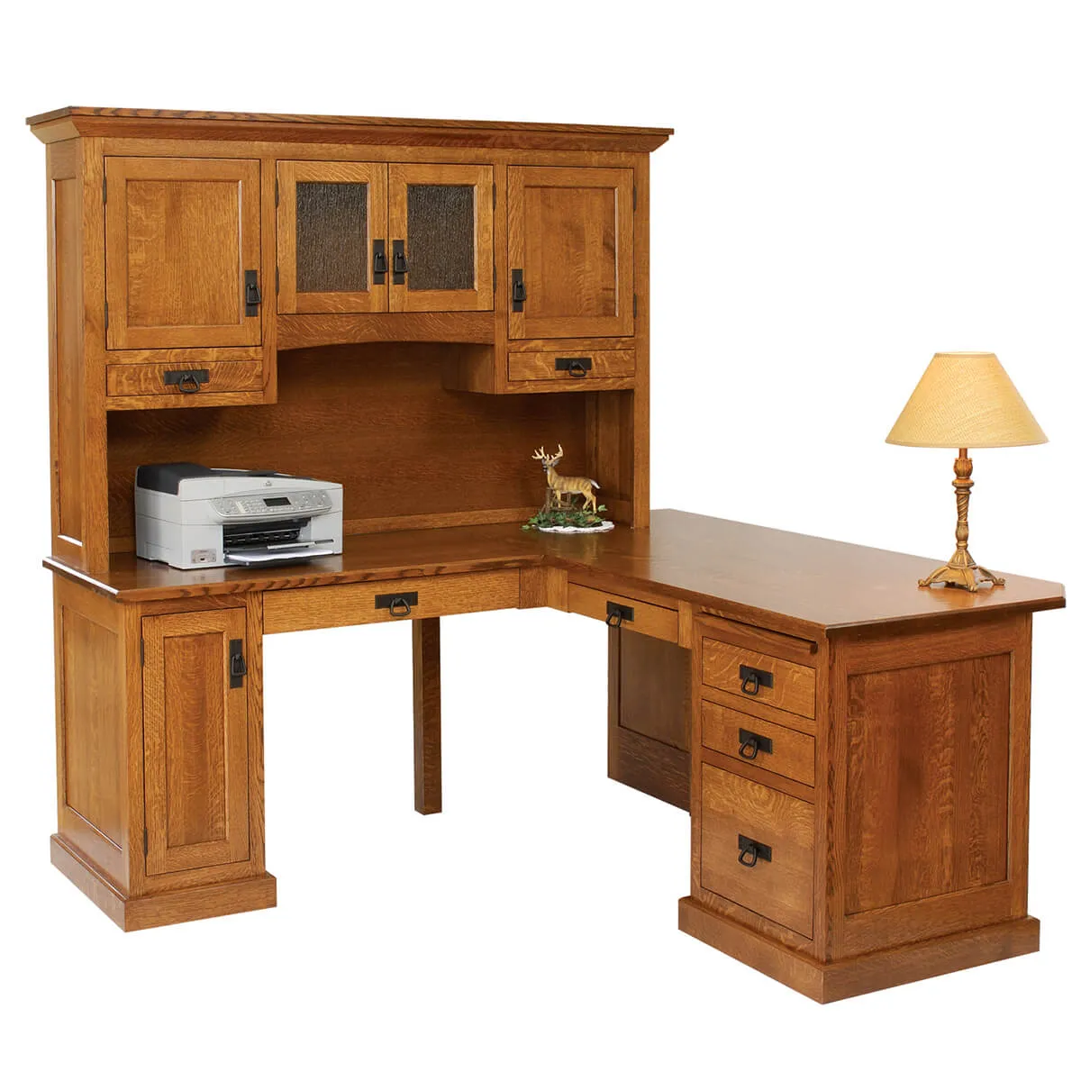 Homestead Series Corner Desk &amp; Hutch