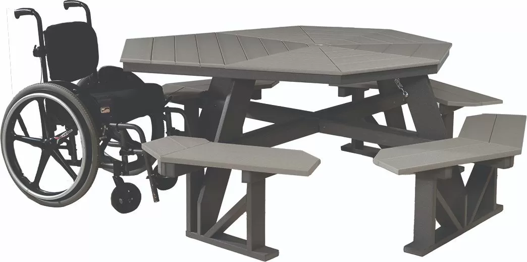 Octagon Picnic Table with Handicap Space