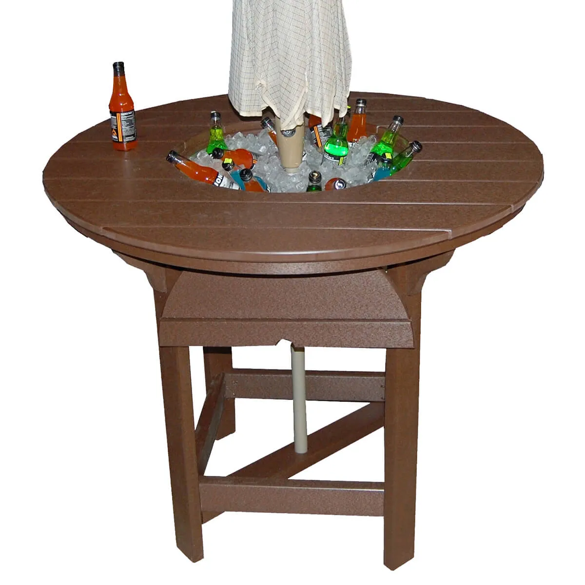 48 Inch Round Bar Table with Ice Bowl