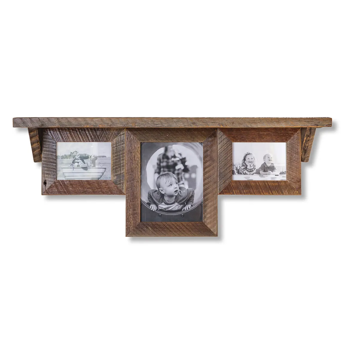 14 x 37 Wall Shelf with Picture Frames