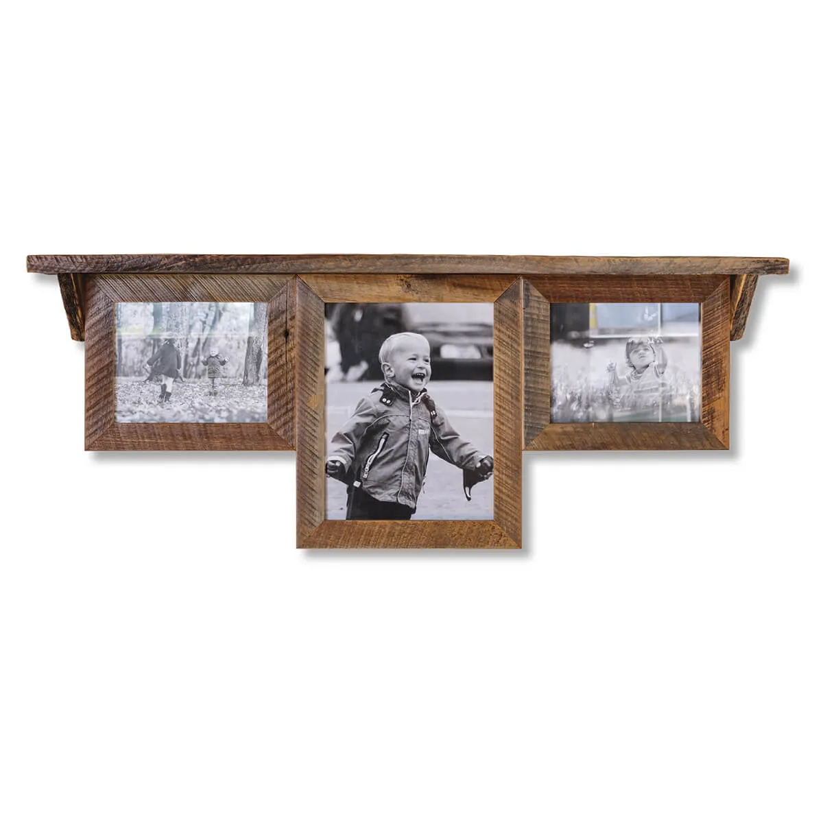 18 x 46 Wall Shelf with Picture Frames