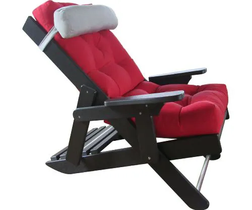 512 siesta hi back cushion folding chair with optional headrest