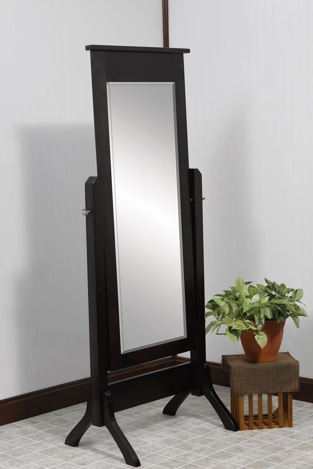 #1008 Closed Top Mission Cheval Mirror