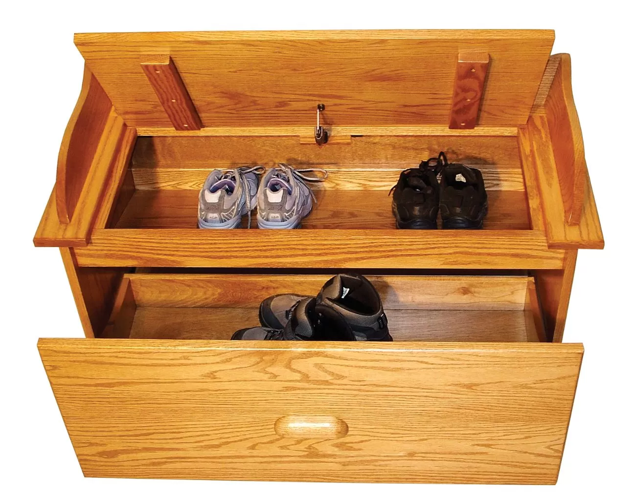 Shoe caddy open