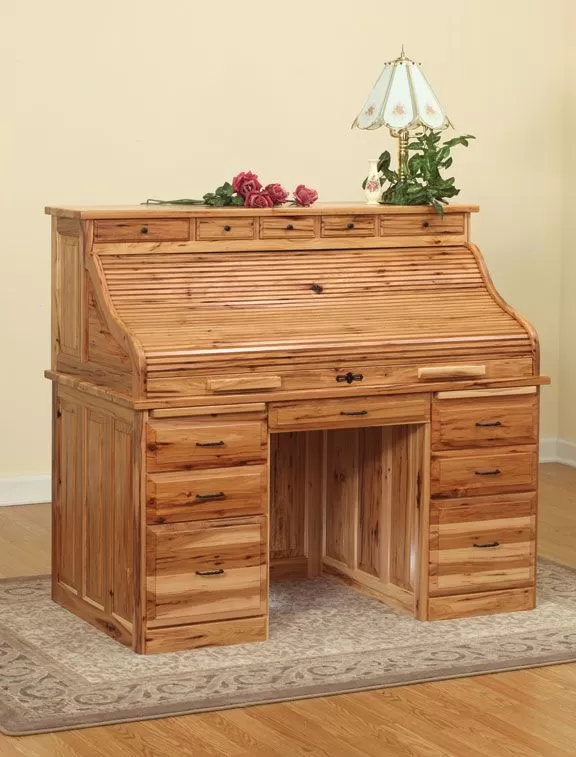 Traditional 56 Inch Rolltop Desk