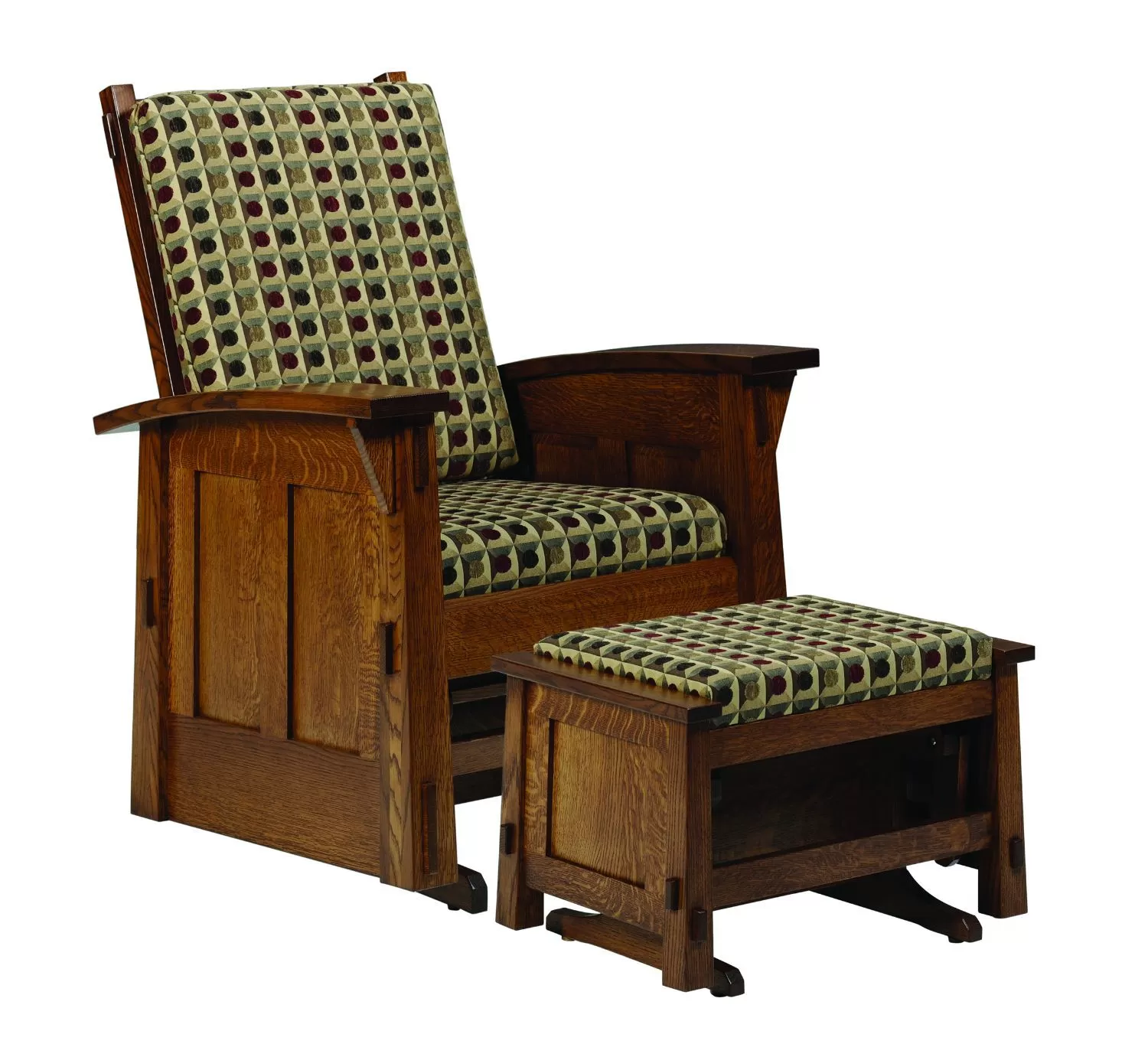 Olde Shaker Glider with Ottoman