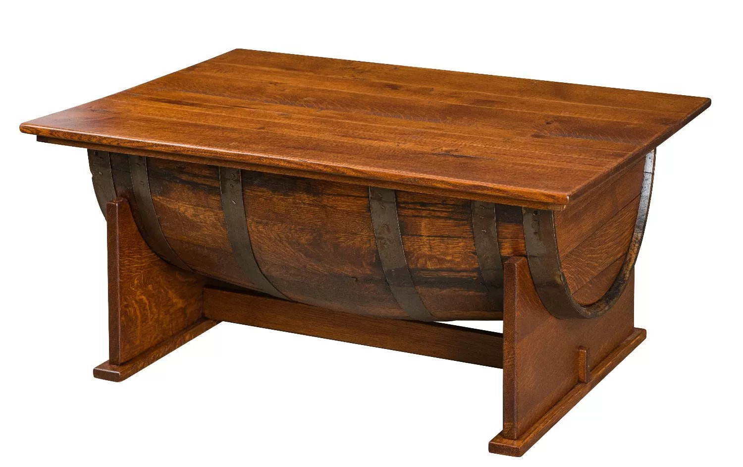 Whiskey Barrel Lift Top Coffee Table