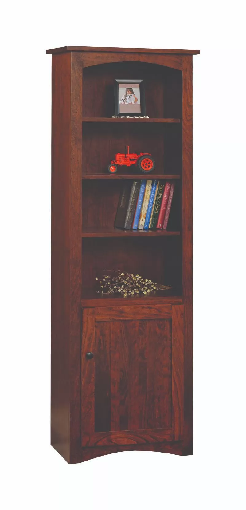 24" Shaker Bookcase with Doors