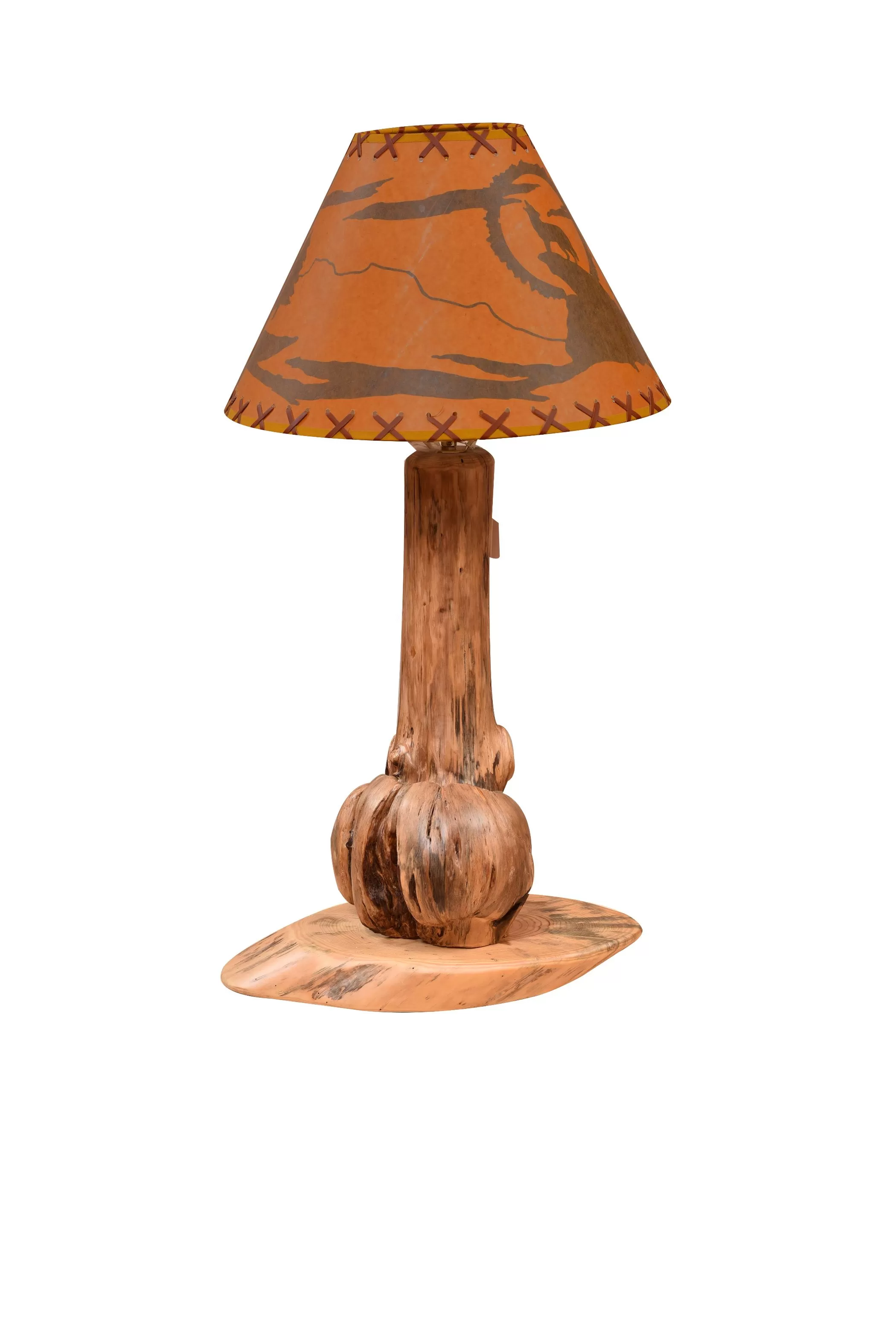Burled Pine Table Lamp