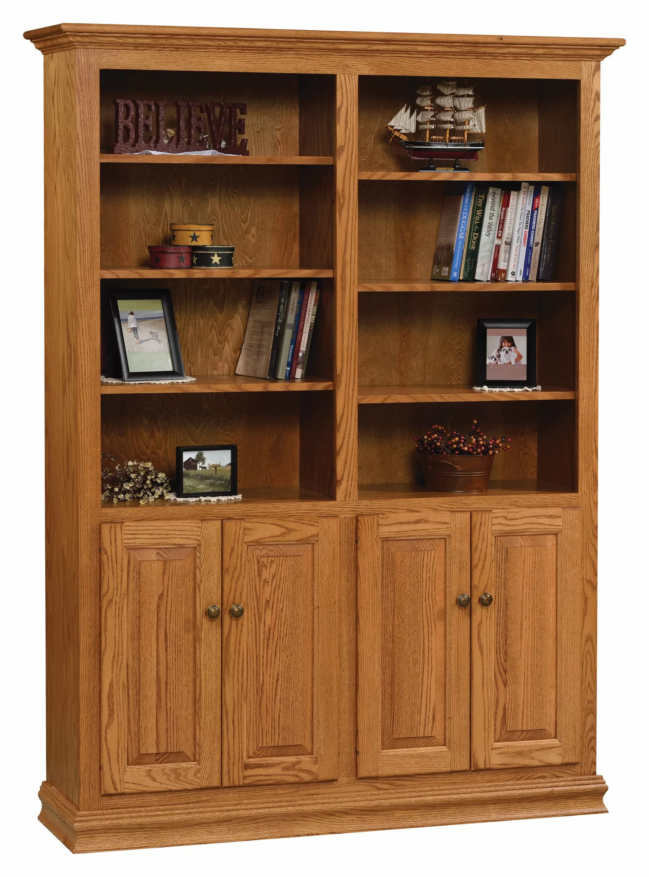 48&quot; Traditional Bookcase with Doors