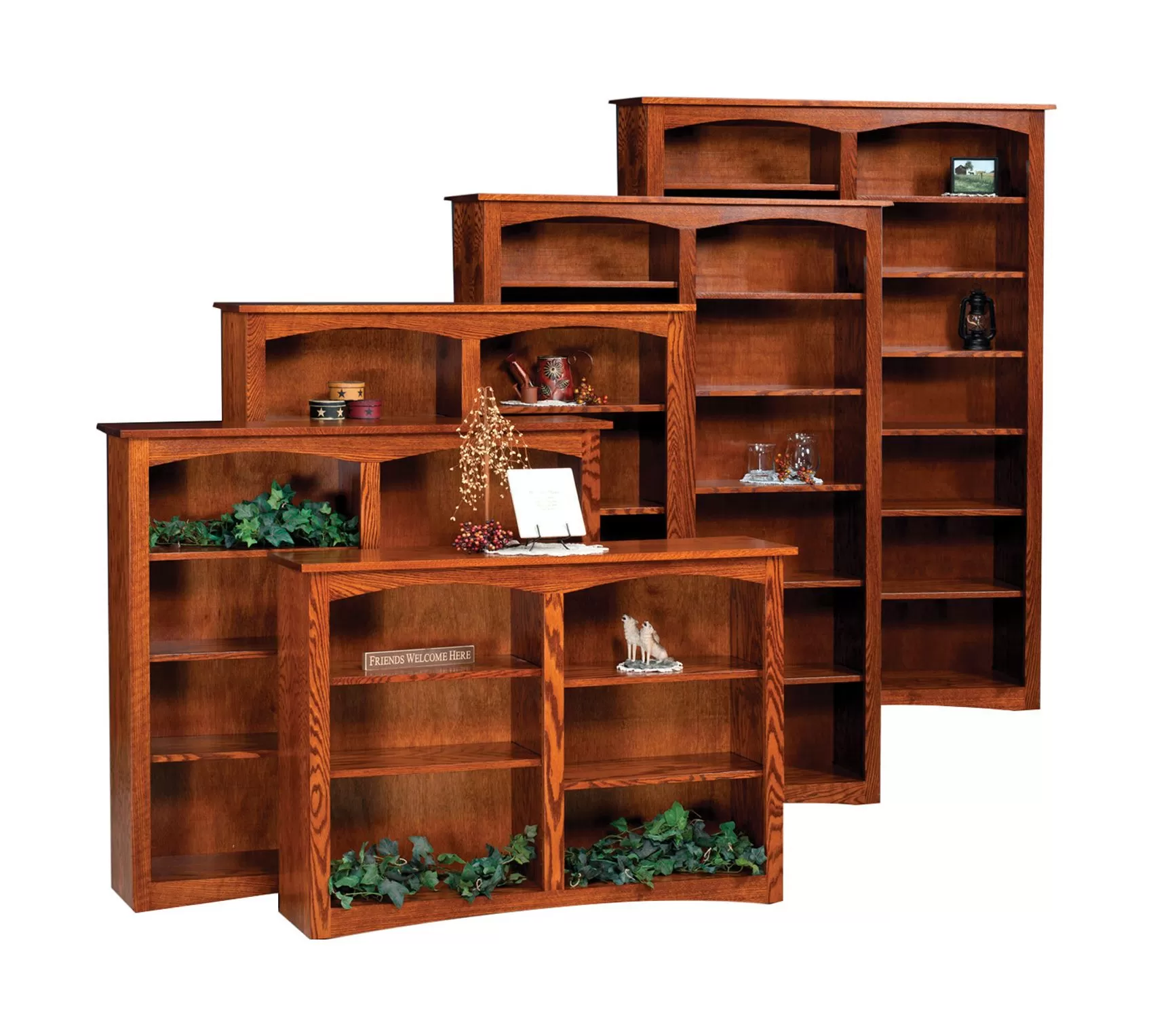 48&quot; Shaker Open Bookcases