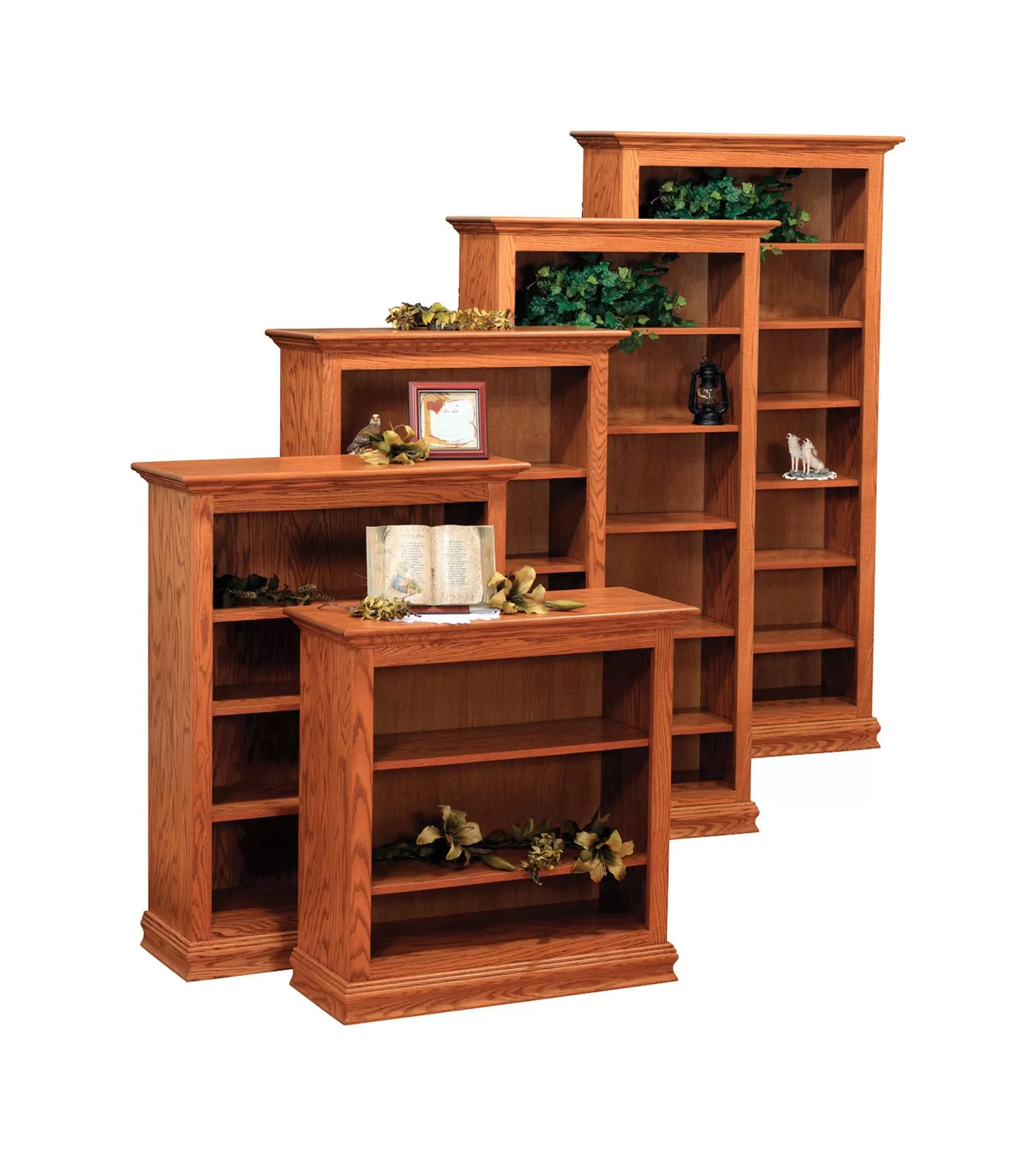 36&quot; Traditional Open Bookcases