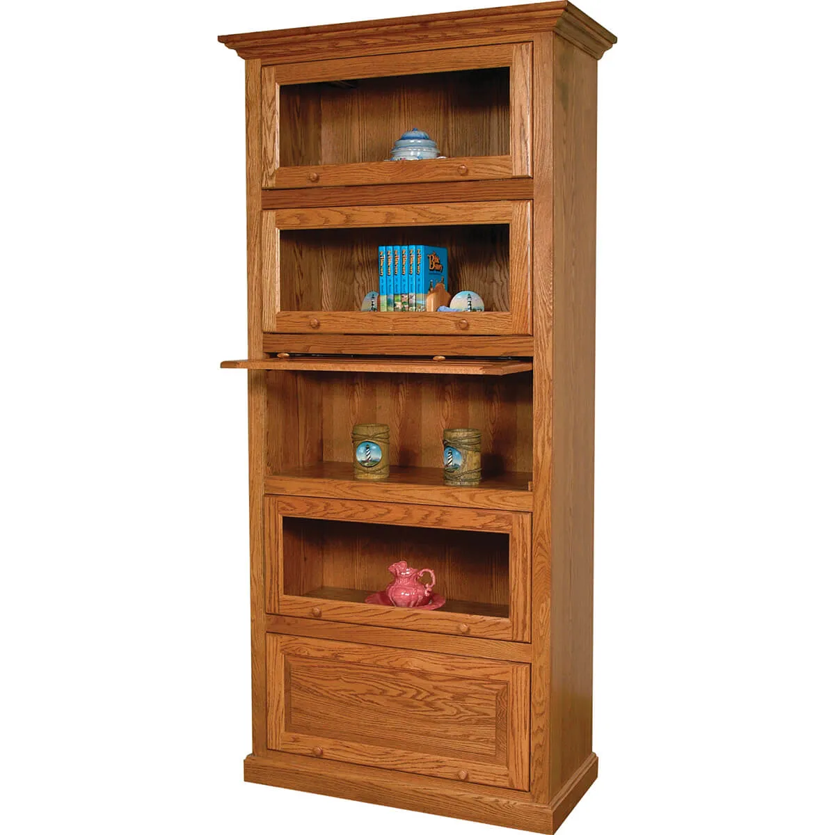 Barrister Bookcase - One Piece 5 Door