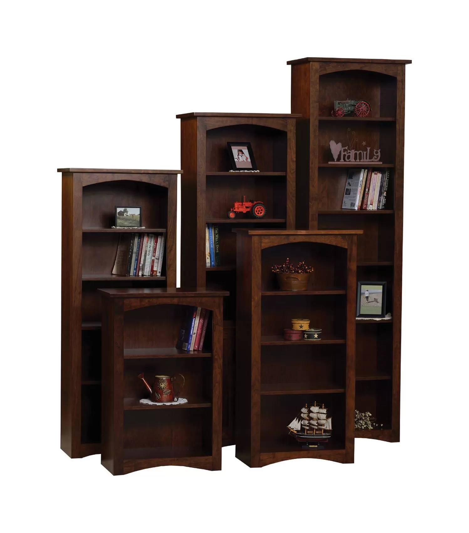 24&quot; Shaker Open Bookcases