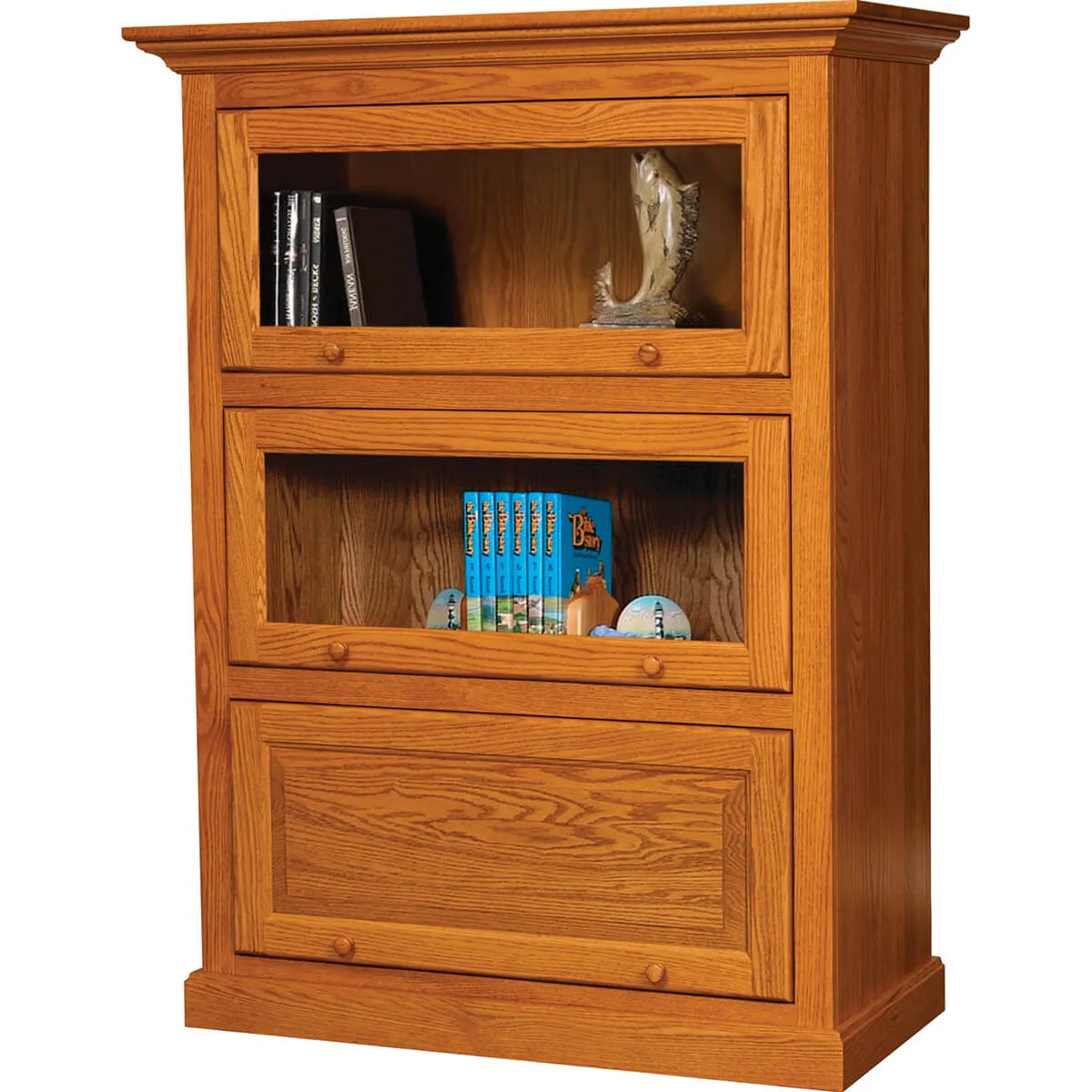 Barrister Bookcase - One Piece 3 Door