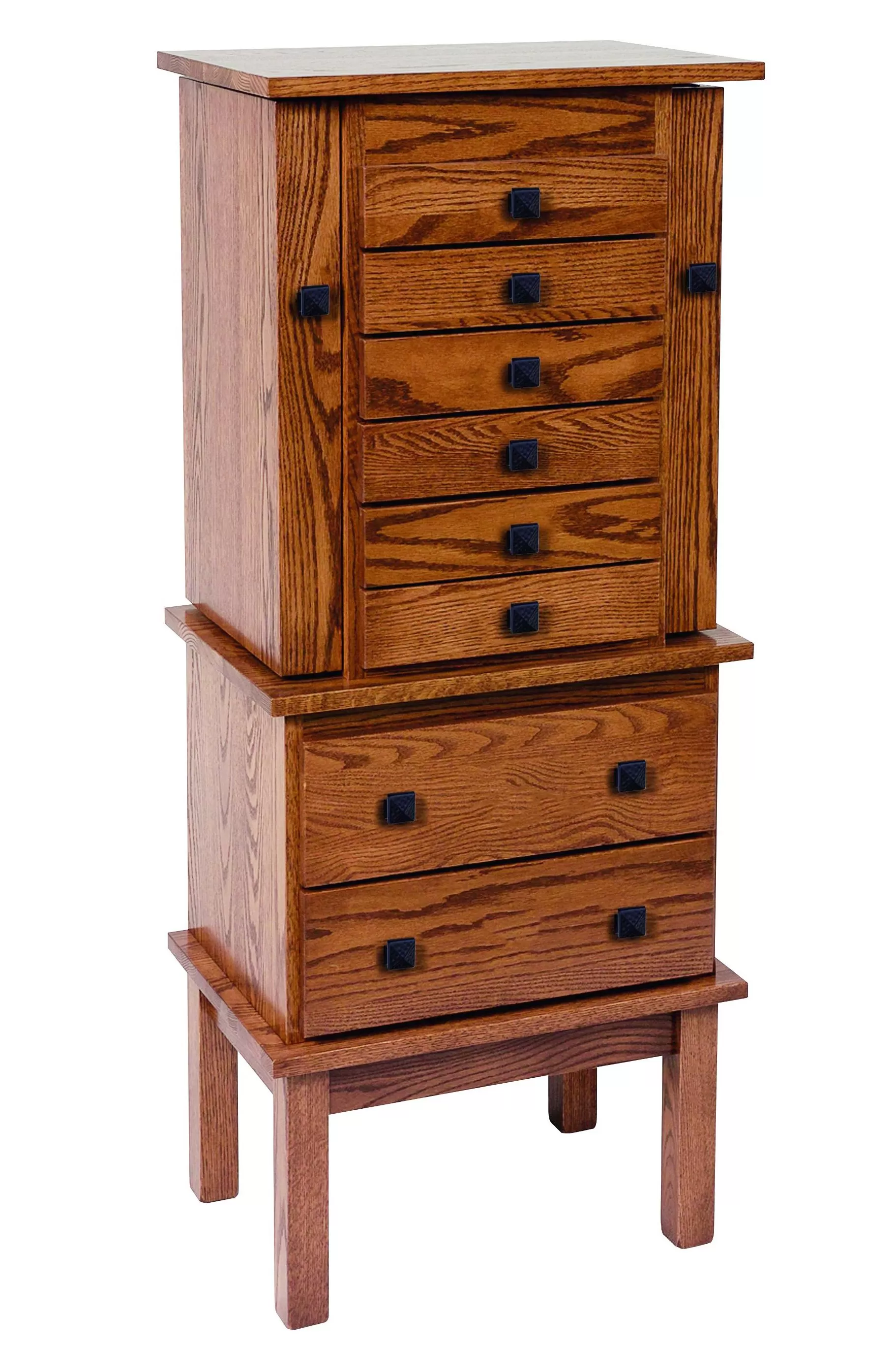 #131 Split Mission Jewelry Armoire