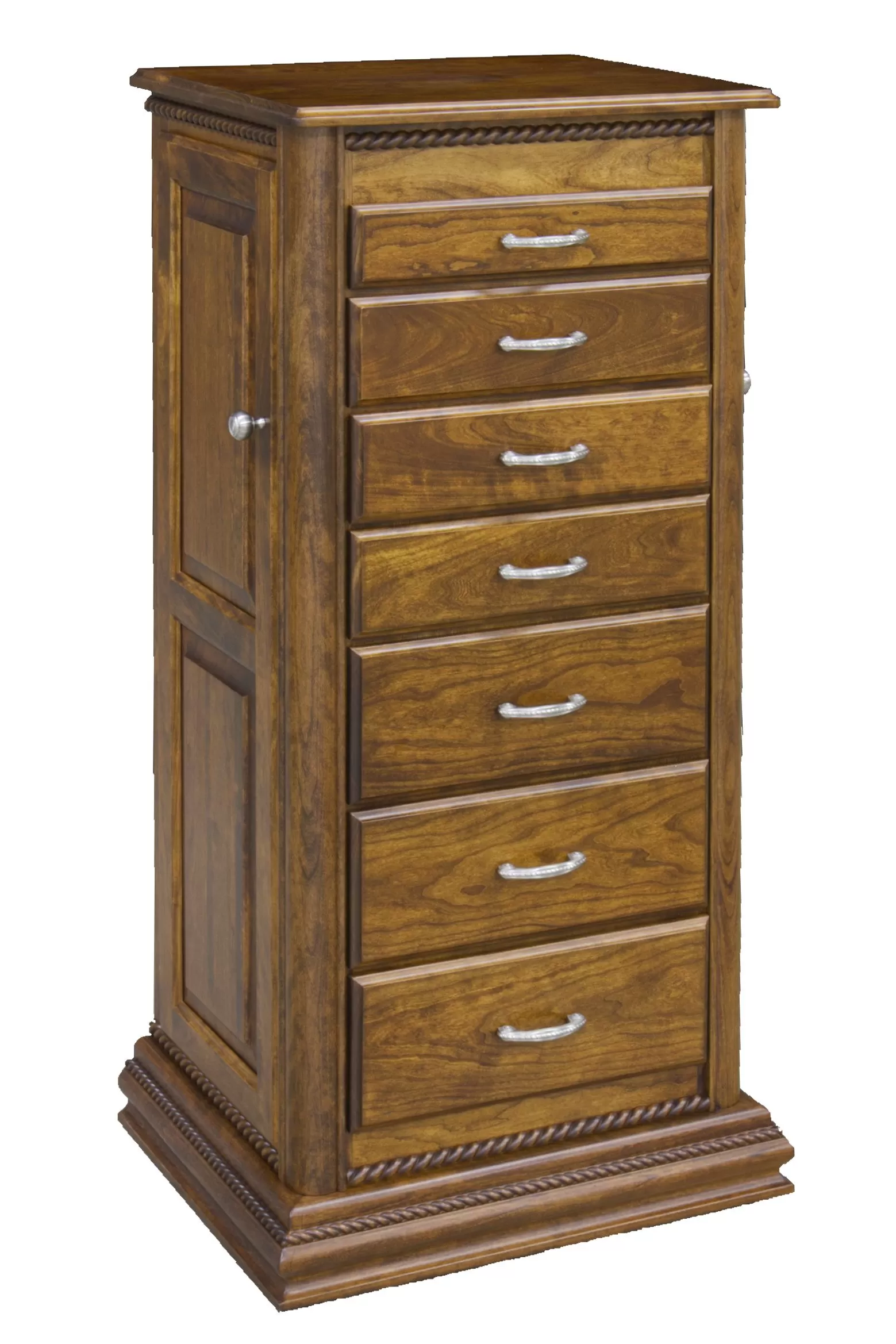 #141 Rope Twist Jewelry Armoire