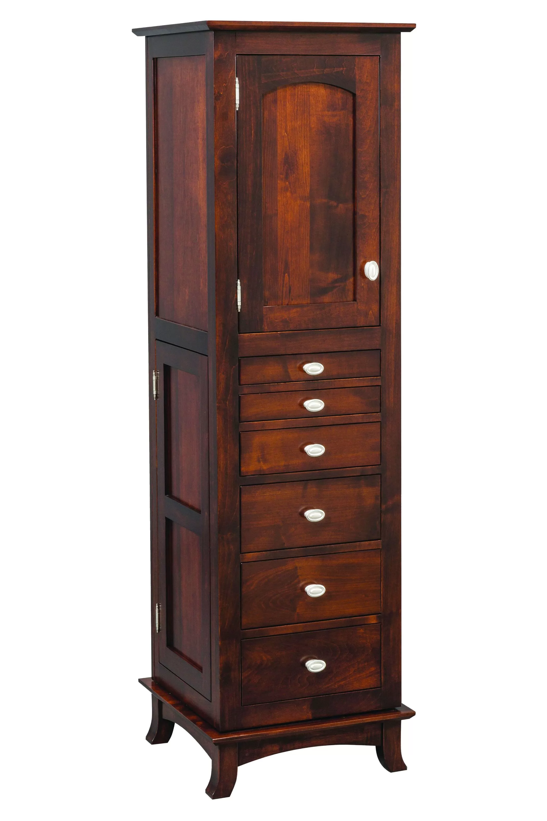 #100 Revolving Shaker Jewelry Armoire