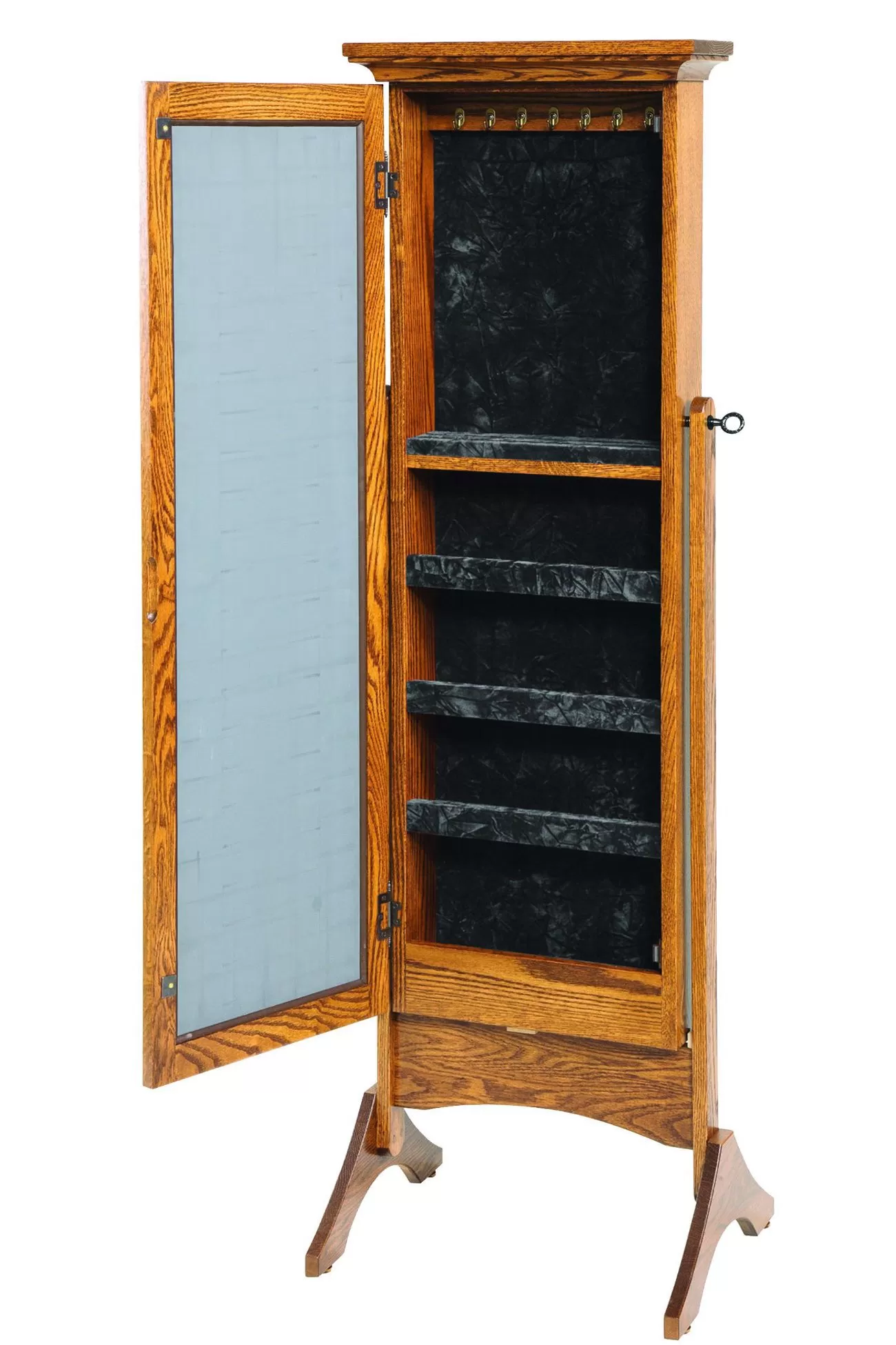 906 shaker jewelry mirror open