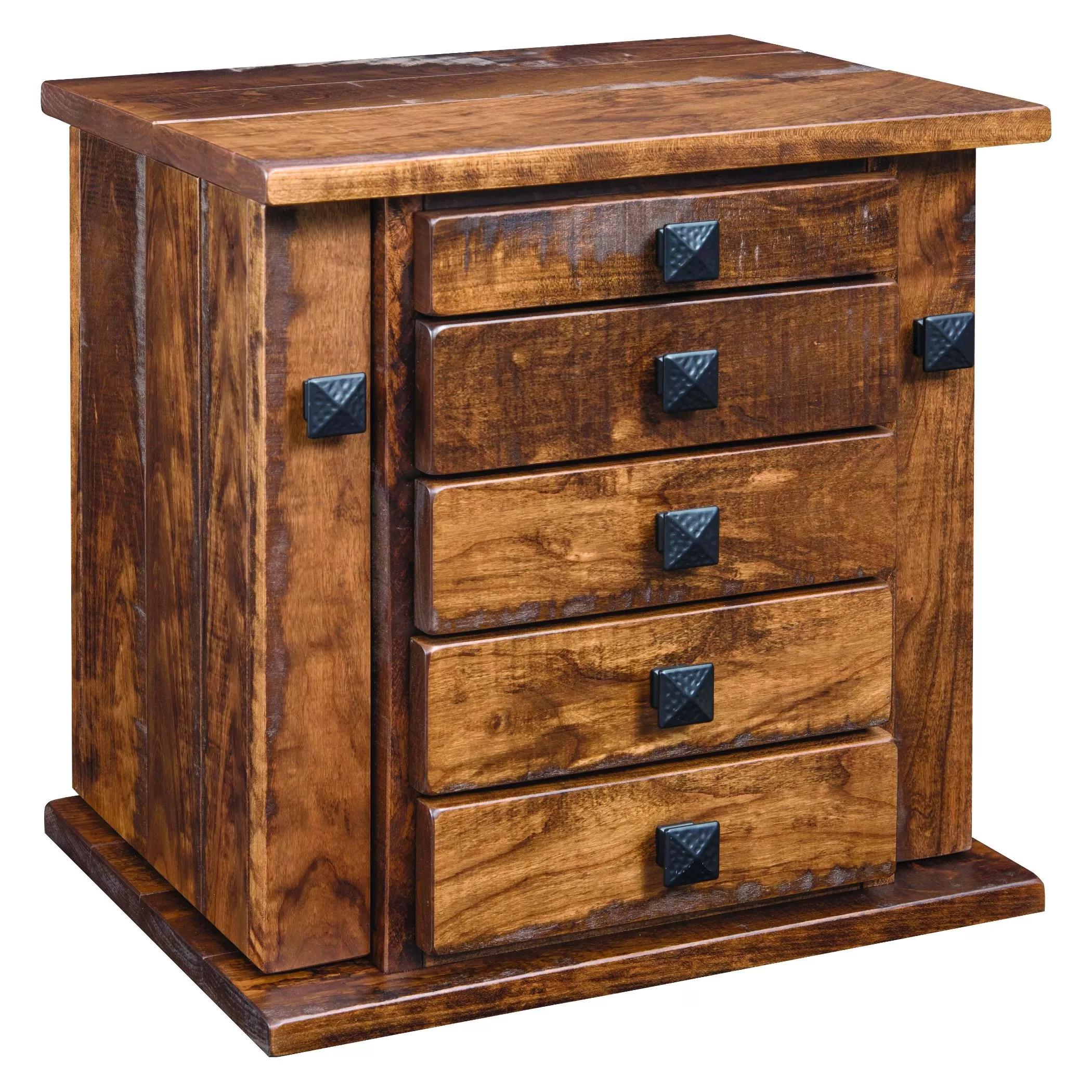 #315 Barn Floor Jewelry Cabinet