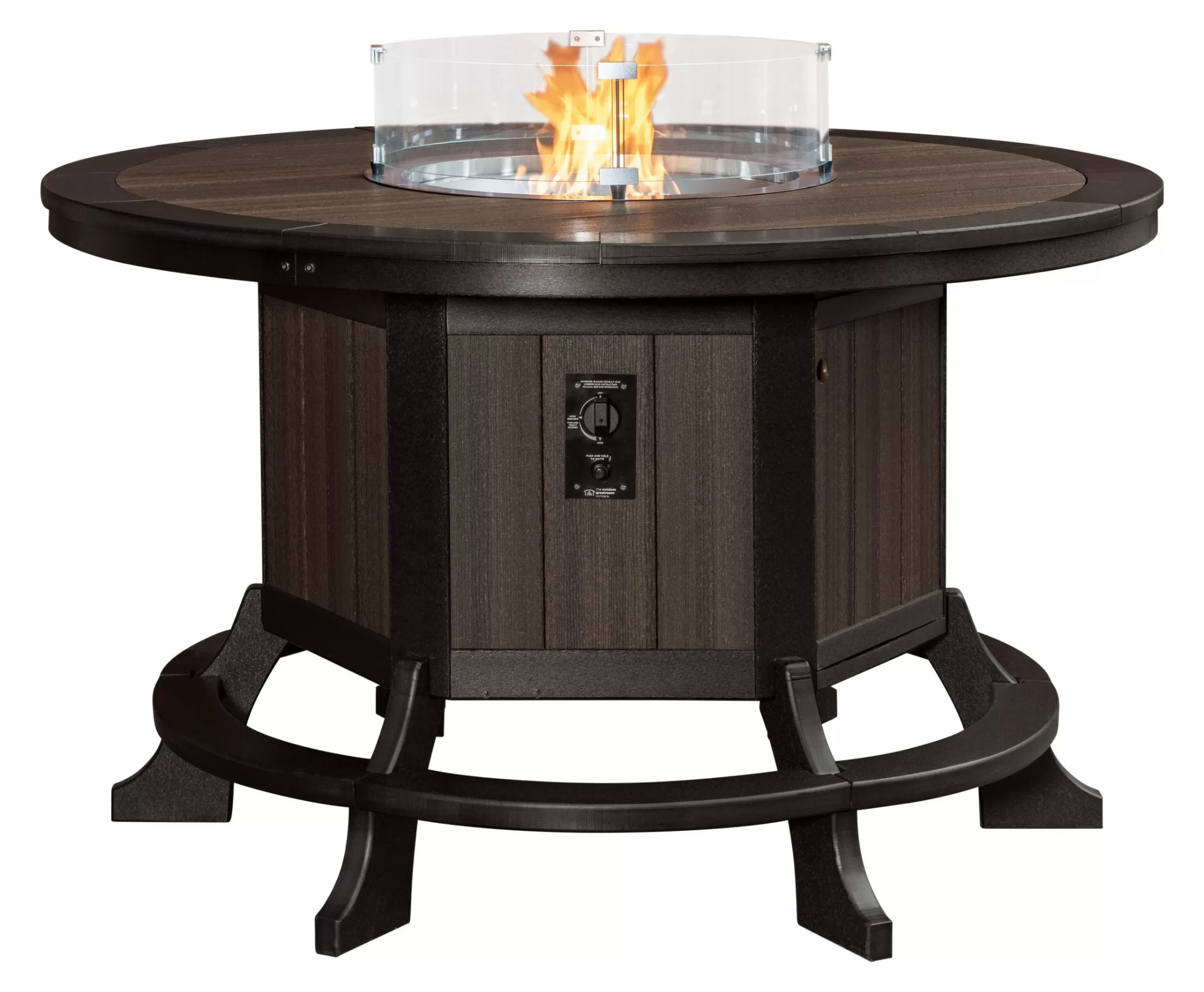 60" Round Fire Pit Table