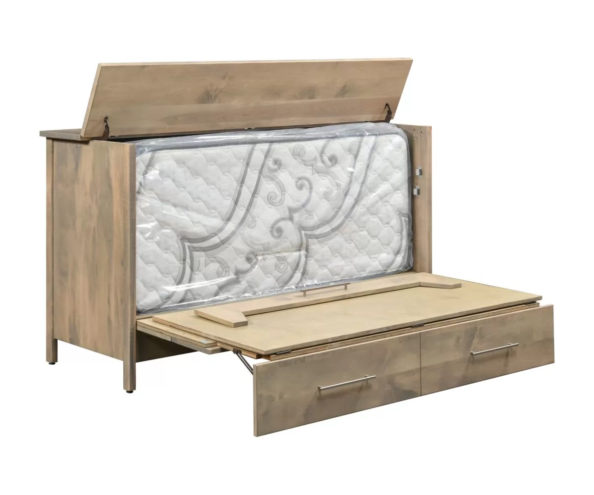 Dho 5062 kenslow hide a bed open detail mattress up