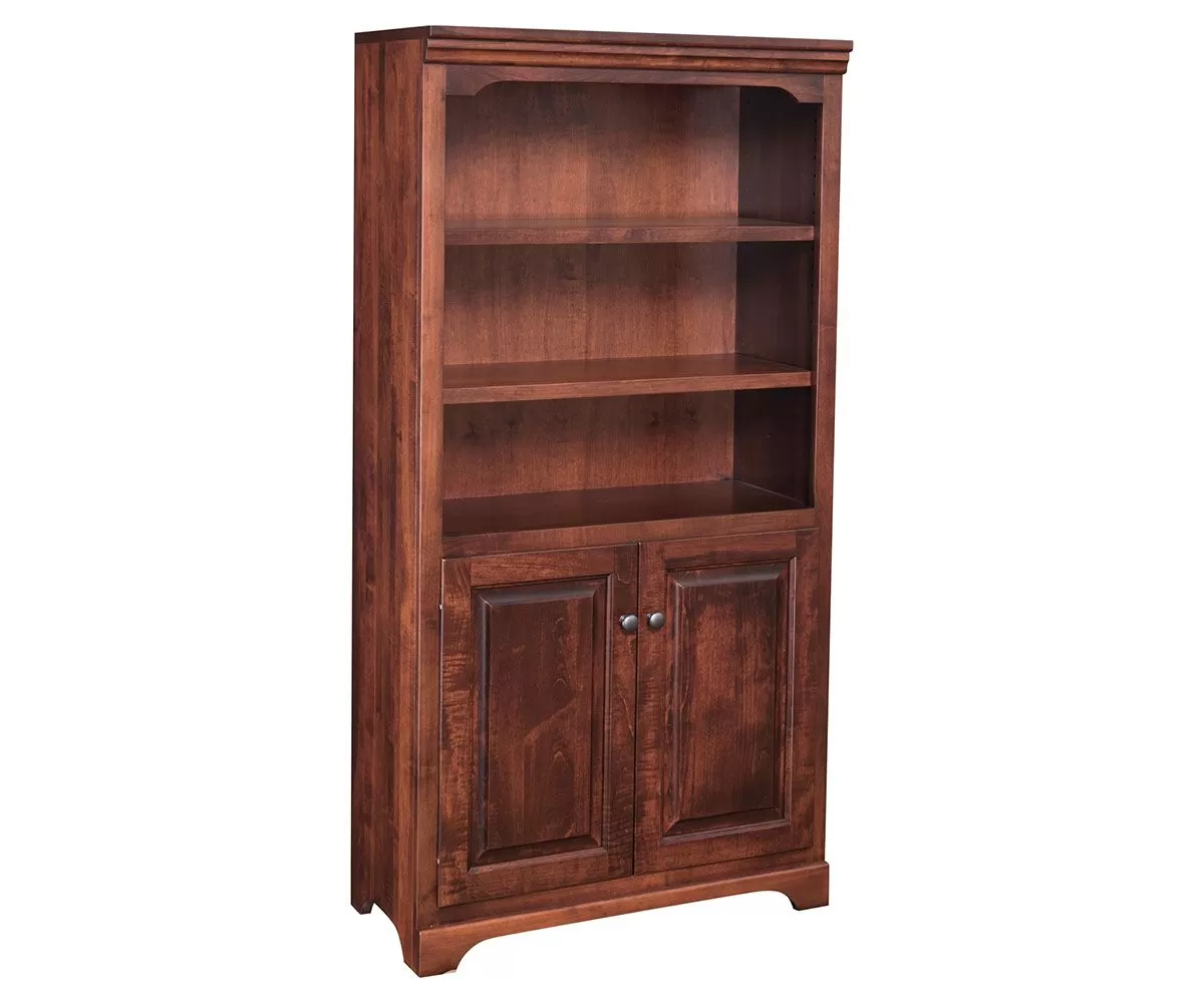 Kingston Bookcase with Bottom Doors