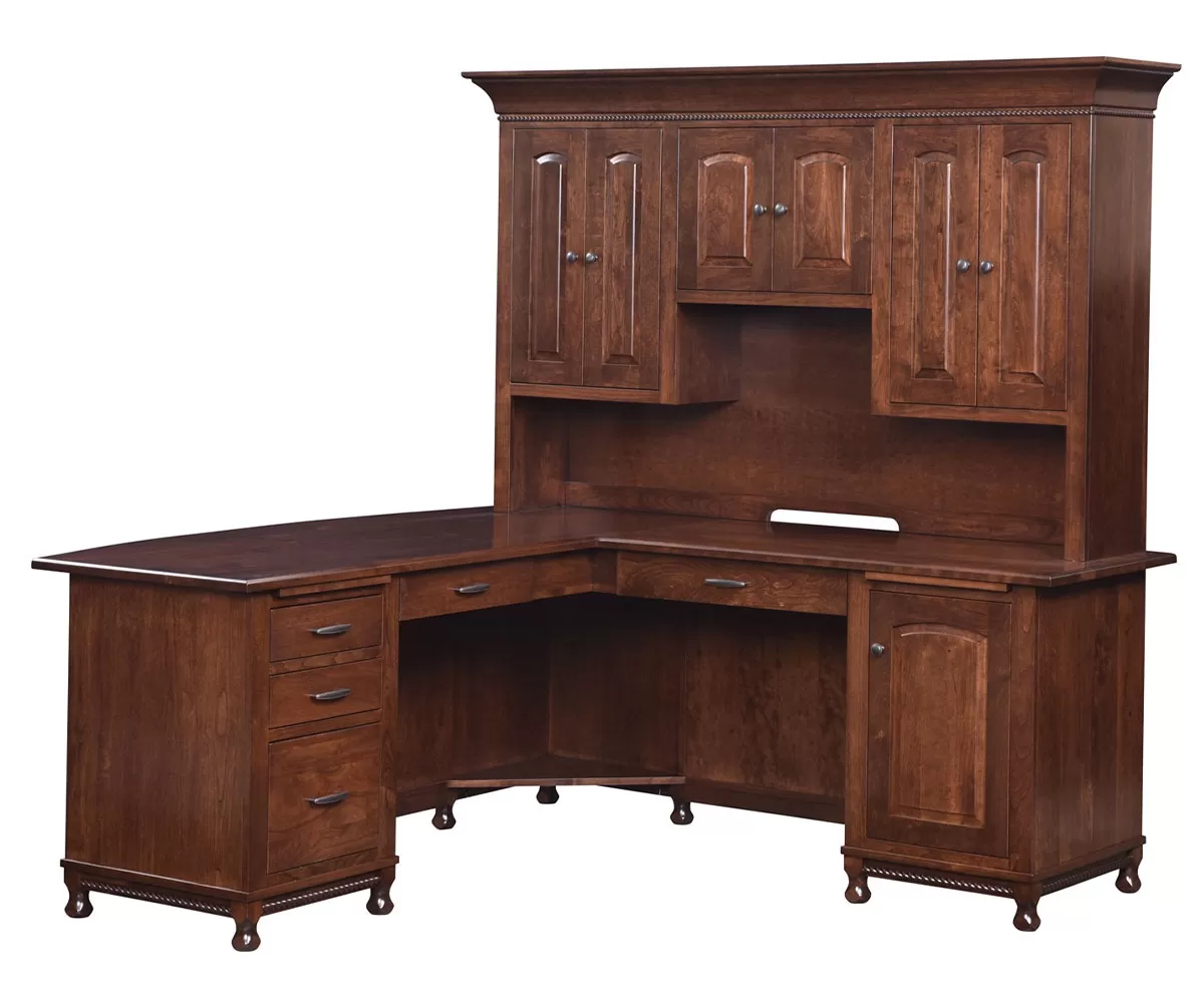 Henry Stephens L-Desk with Hutch