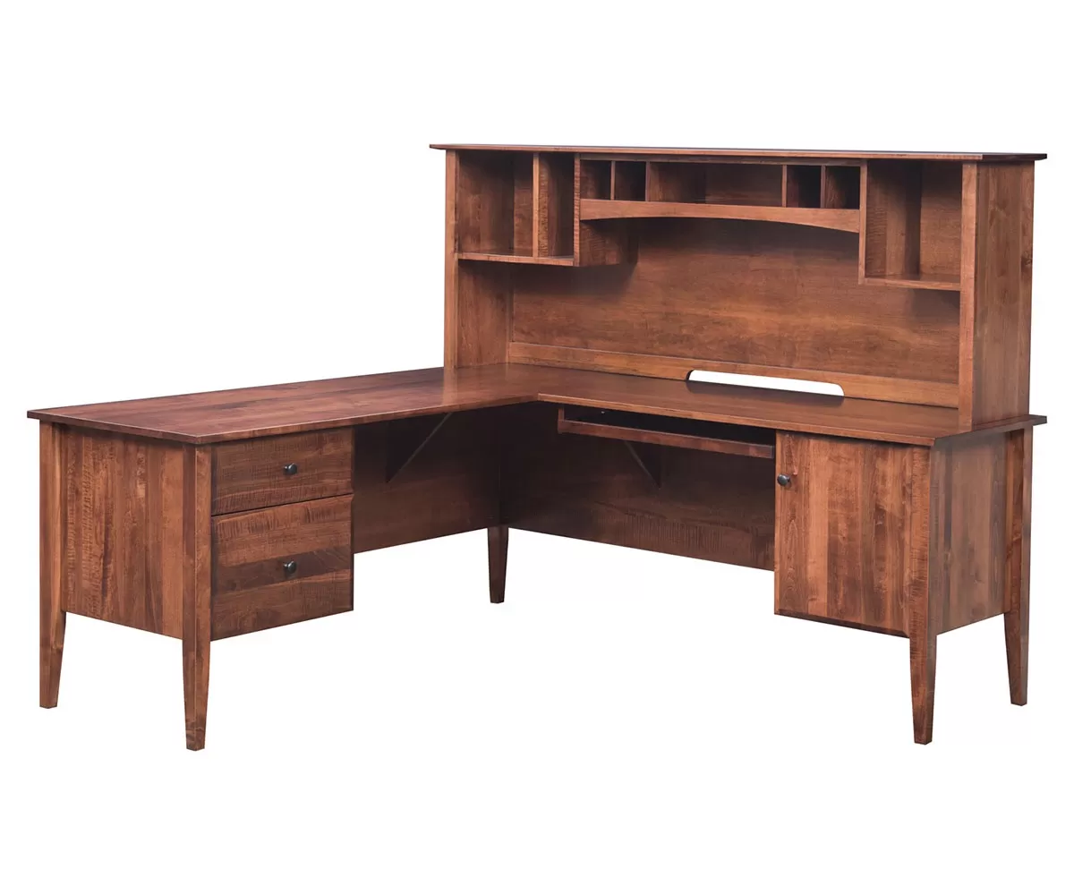 Hampton L-Corner Desk with Hutch