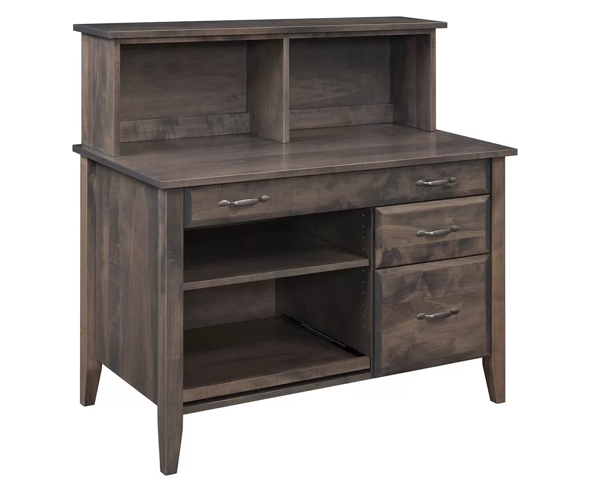 Hampton Credenza Desk with Hutch