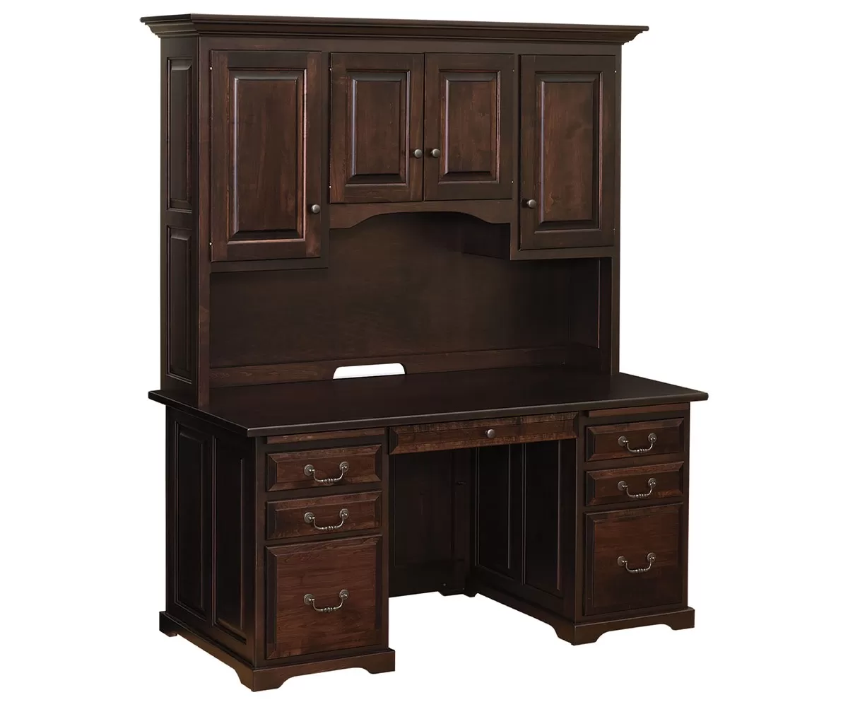 Kingston 60" Executive Desk with Hutch